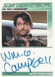 The Complete Star Trek The Next Generation Series 1 Trading Card Autograph William O Campbell