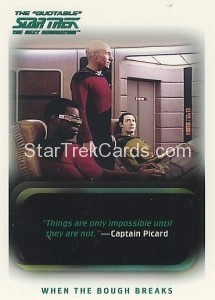 The Quotable Star Trek The Next Generation Trading Card 101