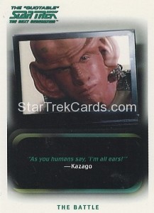 The Quotable Star Trek The Next Generation Trading Card 109