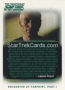 The Quotable Star Trek The Next Generation Trading Card 2