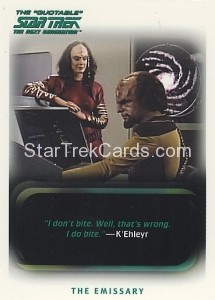 The Quotable Star Trek The Next Generation Trading Card 22