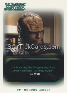 The Quotable Star Trek The Next Generation Trading Card 28