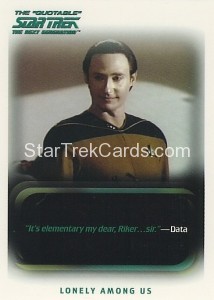 The Quotable Star Trek The Next Generation Trading Card 35