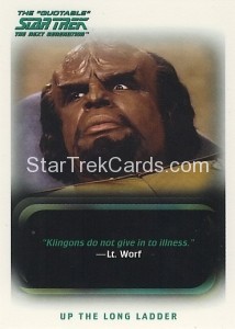 The Quotable Star Trek The Next Generation Trading Card 36