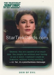 The Quotable Star Trek The Next Generation Trading Card 38