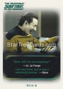 The Quotable Star Trek The Next Generation Trading Card 4