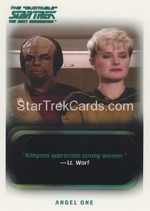 The Quotable Star Trek The Next Generation Trading Card 44