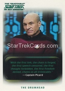 The Quotable Star Trek The Next Generation Trading Card 45