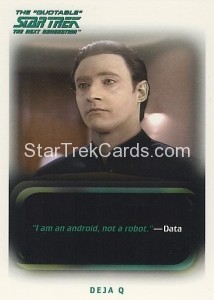 The Quotable Star Trek The Next Generation Trading Card 54