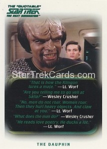 The Quotable Star Trek The Next Generation Trading Card 55