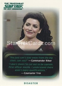 The Quotable Star Trek The Next Generation Trading Card 58