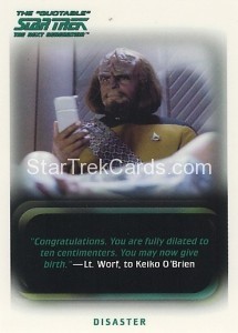 The Quotable Star Trek The Next Generation Trading Card 59