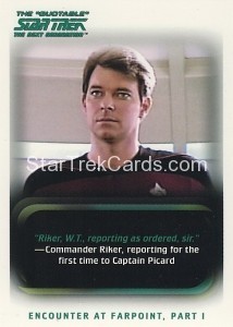 The Quotable Star Trek The Next Generation Trading Card 6