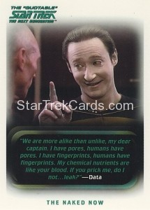 The Quotable Star Trek The Next Generation Trading Card 60