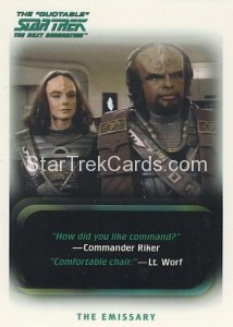 The Quotable Star Trek The Next Generation Trading Card 79