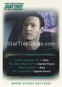 The Quotable Star Trek The Next Generation Trading Card 8