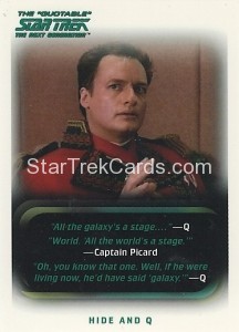 The Quotable Star Trek The Next Generation Trading Card 82