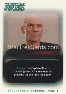 The Quotable Star Trek The Next Generation Trading Card 9