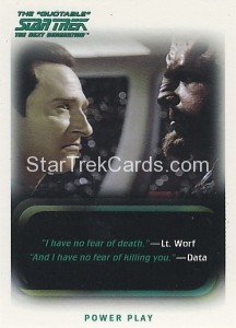 The Quotable Star Trek The Next Generation Trading Card 94