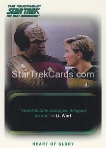 The Quotable Star Trek The Next Generation Trading Card 98