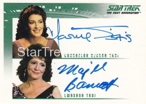 The Quotable Star Trek The Next Generation Trading Card Autograph Marina Sirtis Majel Barrett