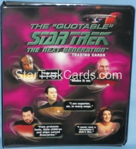 The Quotable Star Trek The Next Generation Trading Card Binder