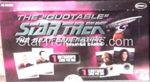 The Quotable Star Trek The Next Generation Trading Card Box