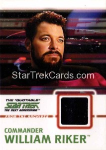The Quotable Star Trek The Next Generation Trading Card C3 Black
