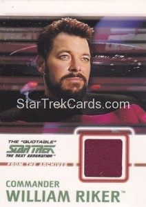 The Quotable Star Trek The Next Generation Trading Card C3 Red