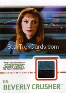 The Quotable Star Trek The Next Generation Trading Card C6 Black Blue