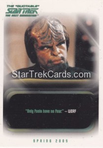 The Quotable Star Trek The Next Generation Trading Card P2