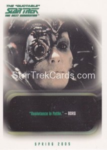 The Quotable Star Trek The Next Generation Trading Card P3
