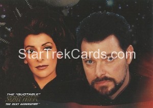 The Quotable Star Trek The Next Generation Trading Card ST4