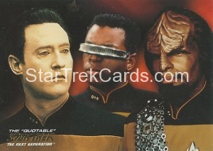 The Quotable Star Trek The Next Generation Trading Card ST7