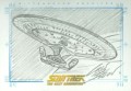 The Quotable Star Trek The Next Generation Trading Card Sketch Front View Orbiting Planet
