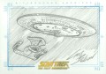 The Quotable Star Trek The Next Generation Trading Card Sketch Saucer Separated