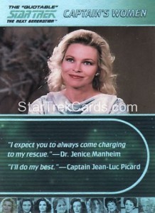The Quotable Star Trek The Next Generation Trading Card W1