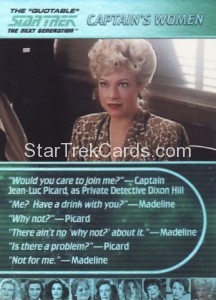 The Quotable Star Trek The Next Generation Trading Card W9