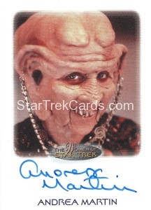 The Women of Star Trek Trading Card Autograph Andrea Martin
