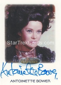 The Women of Star Trek Trading Card Autograph Antoinette Bower