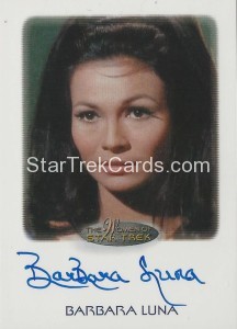 The Women of Star Trek Trading Card Autograph Barbara Luna