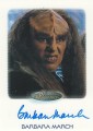 The Women of Star Trek Trading Card Autograph Barbara March