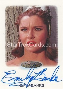 The Women of Star Trek Trading Card Autograph Emily Banks