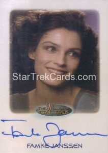 The Women of Star Trek Trading Card Autograph Famke Janssen