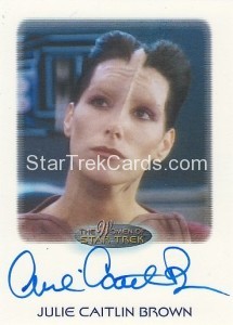 The Women of Star Trek Trading Card Autograph Julie Caitlin Brown