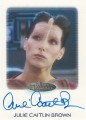 The Women of Star Trek Trading Card Autograph Julie Caitlin Brown
