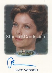 The Women of Star Trek Trading Card Autograph Kate Vernon
