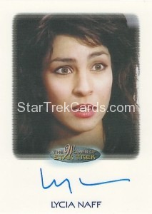 The Women of Star Trek Trading Card Autograph Lycia Naff