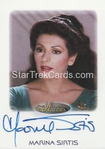 The Women of Star Trek Trading Card Autograph Marina Sirtis