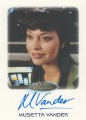 The Women of Star Trek Trading Card Autograph Musetta Vander